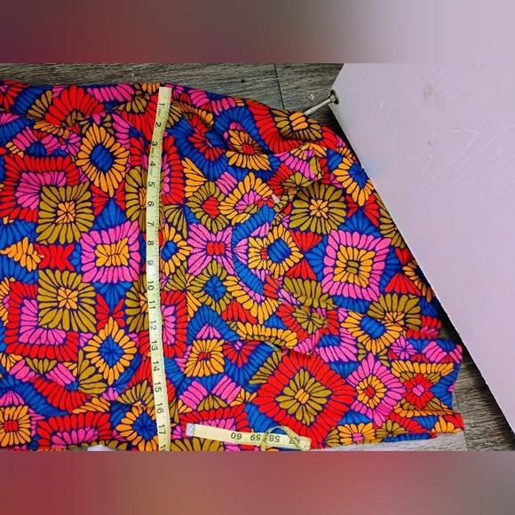 Vintage 1960s 1970s Psychedelic Groovy Maxi Sleeveless Dress - Picture 2 of 4